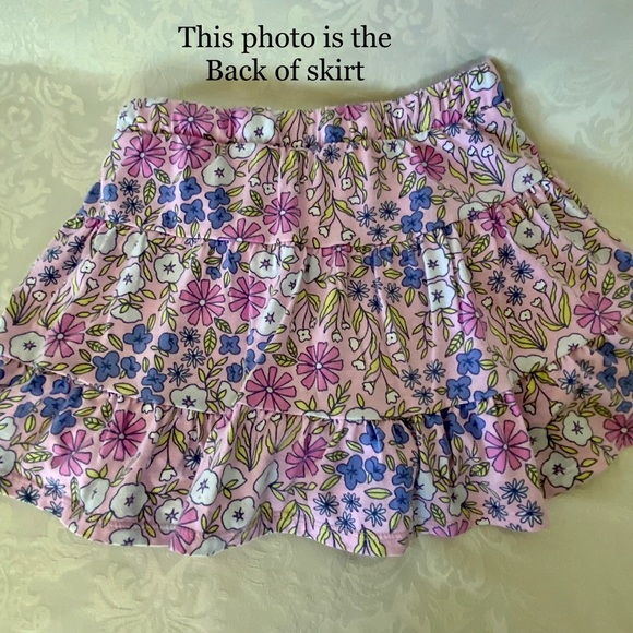 Cat & Jack, Girls floral pink skirt SZ (L 10/12) - Picture 6 of 7
